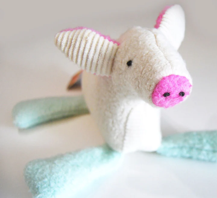 Organic Piggly Wiggly Toy Lovingly Handcrafted in the USA - Image 2